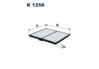 Invändigt filter K 1258 Filtron