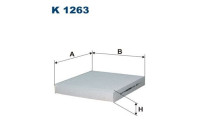 Invändigt filter K 1263 Filtron