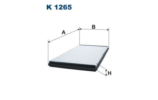 Invändigt filter K 1265 Filtron