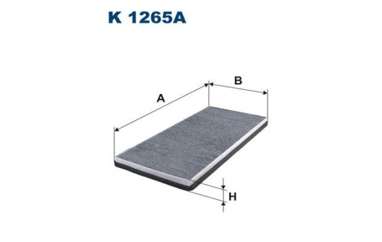 Invändigt filter K 1265A Filtron