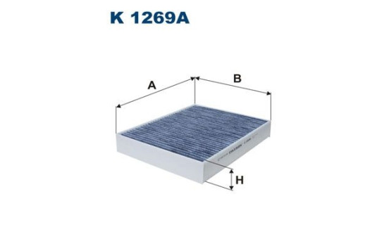 Invändigt filter K 1269A Filtron