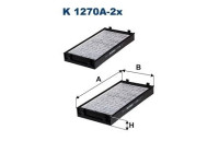 Invändigt filter K 1270A-2x Filtron
