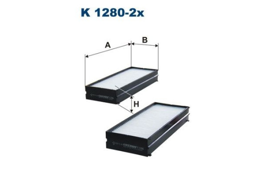 Invändigt filter K 1280-2x Filtron