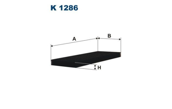 Invändigt filter K 1286 Filtron