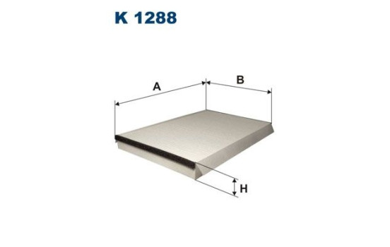 Invändigt filter K 1288 Filtron