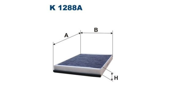 Invändigt filter K 1288A Filtron