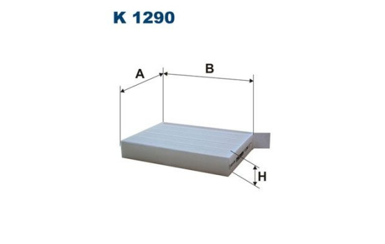 Invändigt filter K 1290 Filtron