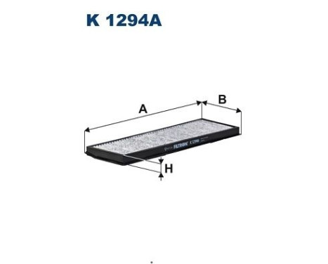 Invändigt filter K 1294A Filtron
