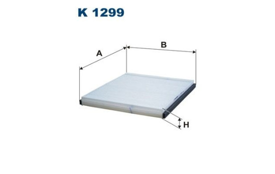 Invändigt filter K 1299 Filtron