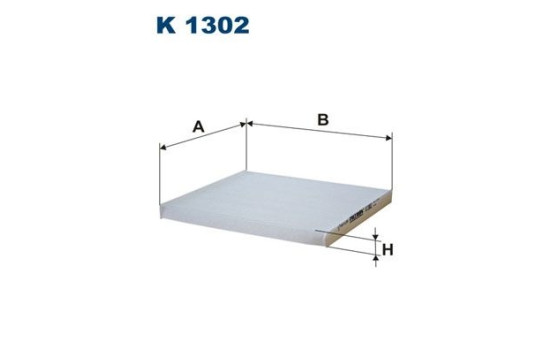 Invändigt filter K 1302 Filtron