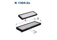 Invändigt filter K 1304-2x Filtron