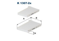 Invändigt filter K 1307-2x Filtron