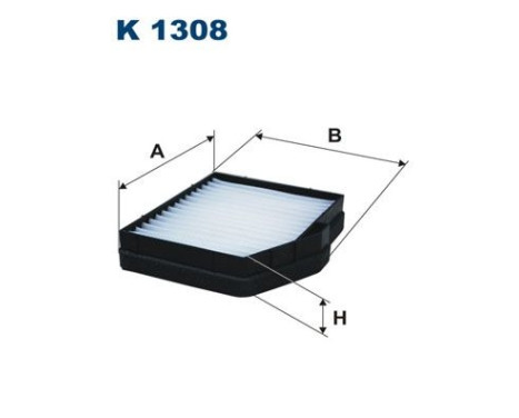 Invändigt filter K 1308 Filtron