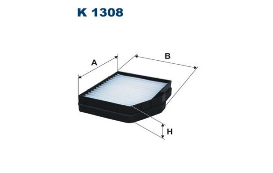 Invändigt filter K 1308 Filtron