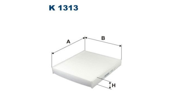 Invändigt filter K 1313 Filtron