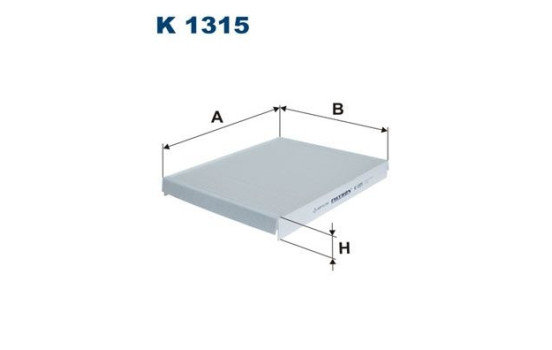 Invändigt filter K 1315 Filtron