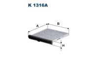 Invändigt filter K 1316A Filtron