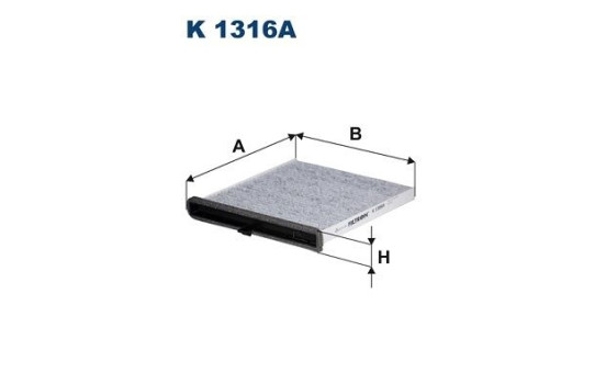 Invändigt filter K 1316A Filtron
