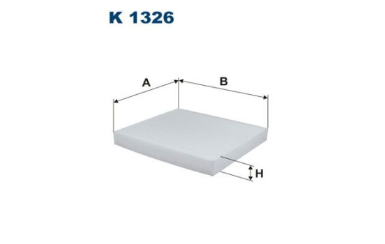 Invändigt filter K 1326 Filtron