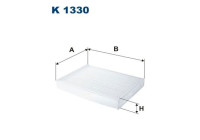 Invändigt filter K 1330 Filtron
