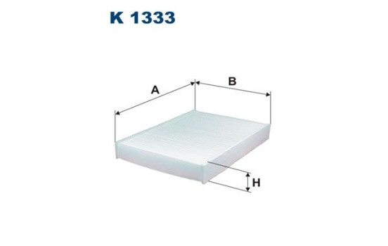 Invändigt filter K 1333 Filtron