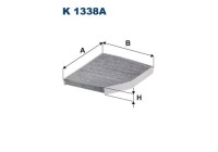 Invändigt filter K 1338A Filtron