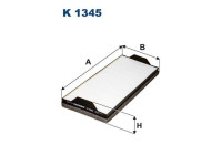 Invändigt filter K 1345 Filtron
