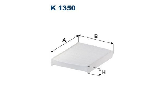 Invändigt filter K 1350 Filtron