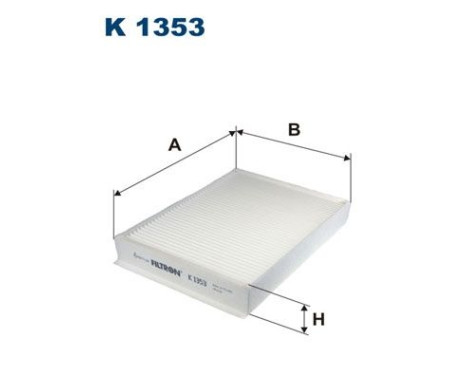 Invändigt filter K 1353 Filtron