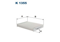 Invändigt filter K 1355 Filtron