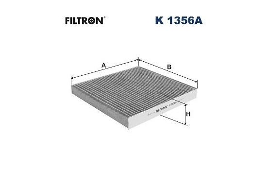 Invändigt filter K 1356A Filtron