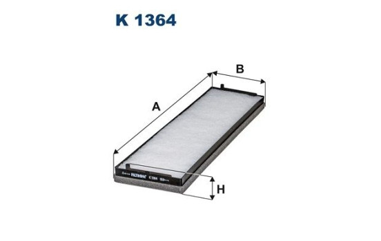 Invändigt filter K 1364 Filtron