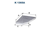 Invändigt filter K 1365A Filtron