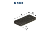 Invändigt filter K 1368 Filtron