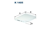 Invändigt filter K 1405 Filtron