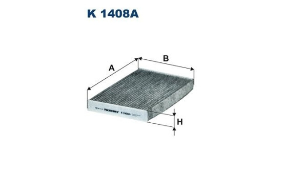Invändigt filter K 1408A Filtron