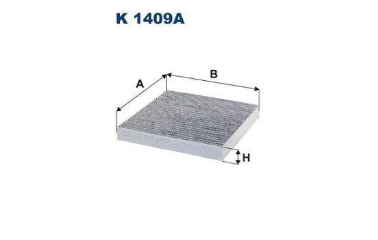 Invändigt filter K 1409A Filtron