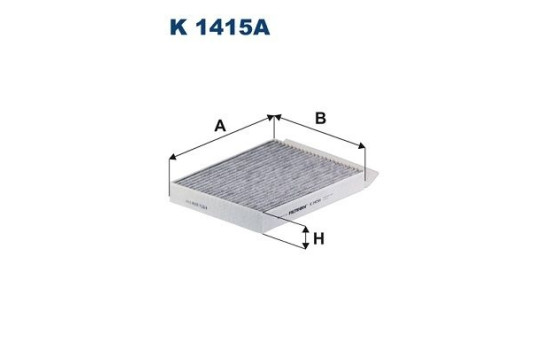 Invändigt filter K 1415A Filtron