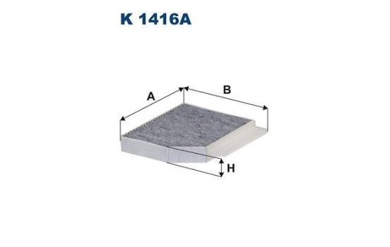 Invändigt filter K 1416A Filtron