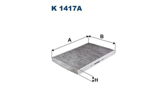 Invändigt filter K 1417A Filtron