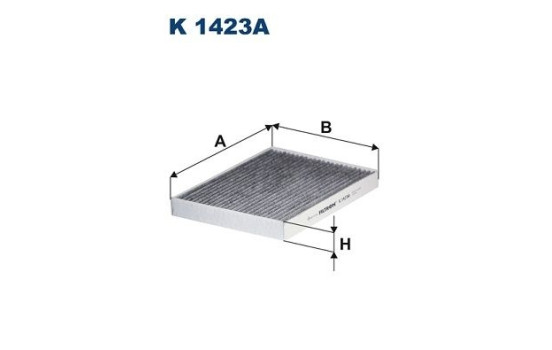 Invändigt filter K 1423A Filtron