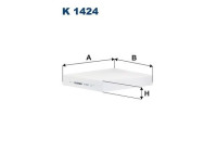 Invändigt filter K 1424 Filtron