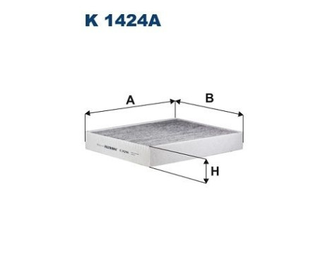 Invändigt filter K 1424A Filtron