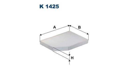 Invändigt filter K 1425 Filtron