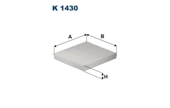 Invändigt filter K 1430 Filtron