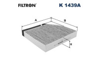 Invändigt filter K 1439A Filtron
