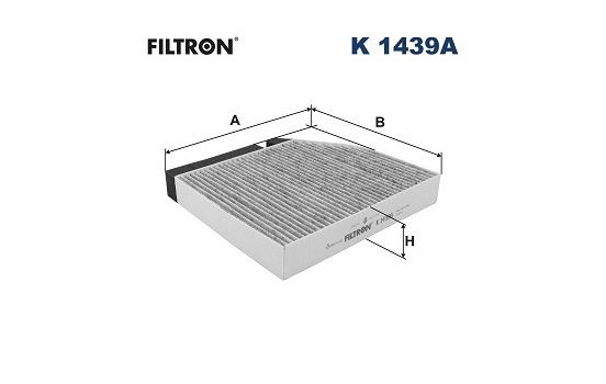 Invändigt filter K 1439A Filtron