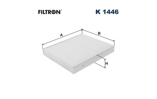 Invändigt filter K 1446 Filtron