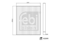 kabinluftfilter 182899 FEBI