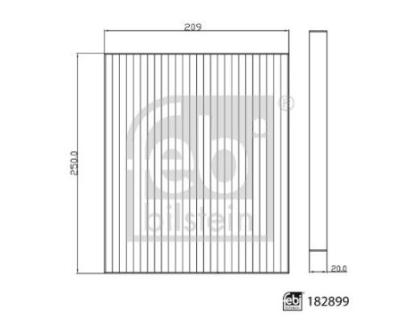 kabinluftfilter 182899 FEBI
